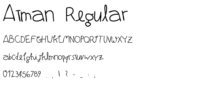 Atman Regular font
